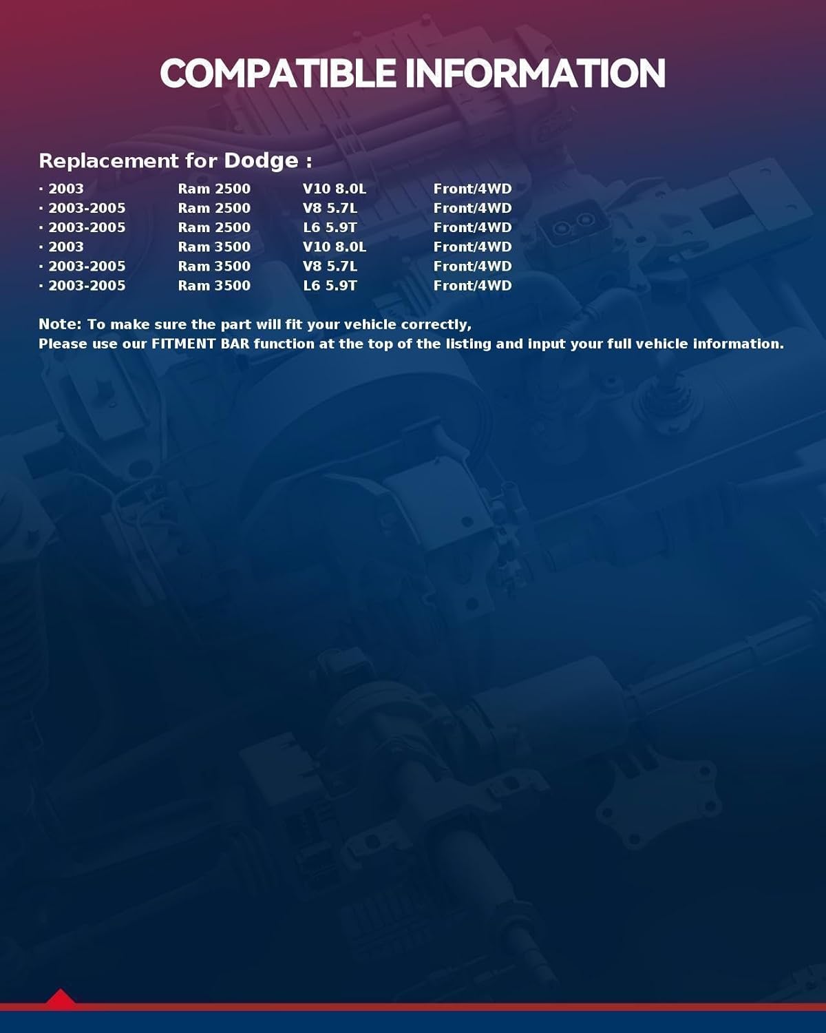 KAX 515061 1PC Front Wheel Hub Bearing Compatible with Dodge Ram 3500 2003-2005,W/ABS 8 Lugs Wheel Bearing and Hub Assembly