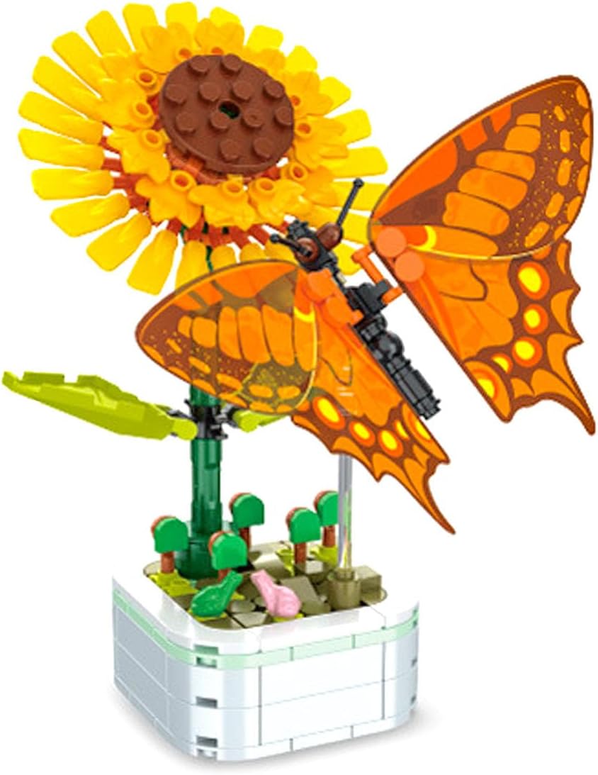 Starlo Sunflower Building Kits, Compatible with Legos Set