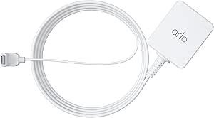 Arlo Essential Outdoor Charging Cable (White), Arlo Certified Accessory, 25 ft., Works with: Essential Outdoor 2/3, Essential Outdoor XL 2/3, Pan Tilt Outdoor, Pro 6/XL 6 asin的图片