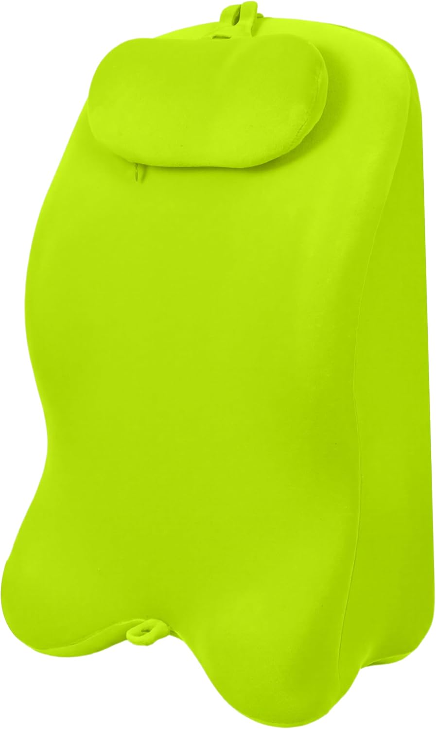 Ergonomic Spinal Posture Support Bed Pillow - Green, Memory Foam with Removable Cover, 23.6 x 14.1 x 9 inches