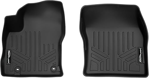 Miniatura 30 de SMARTLINER Juego de alfombrillas de piso de 2 filas de ajuste personalizado compatible con Toyota Tundra 2022-2025