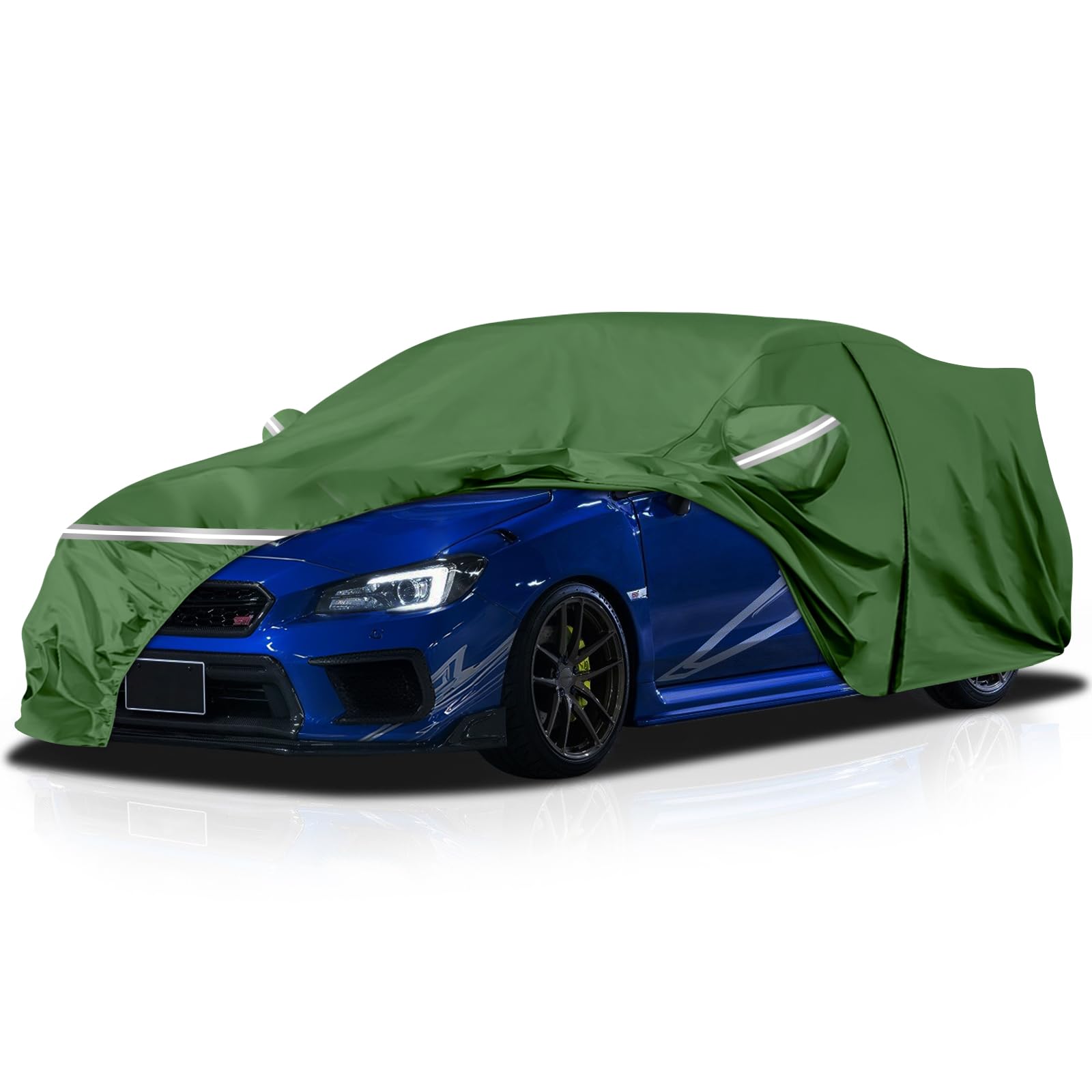 Car Cover Custom Fit for Subaru Impreza WRX STI 2007-2025 180X70X58 in Waterproof All Weather Exteror Cover Rain