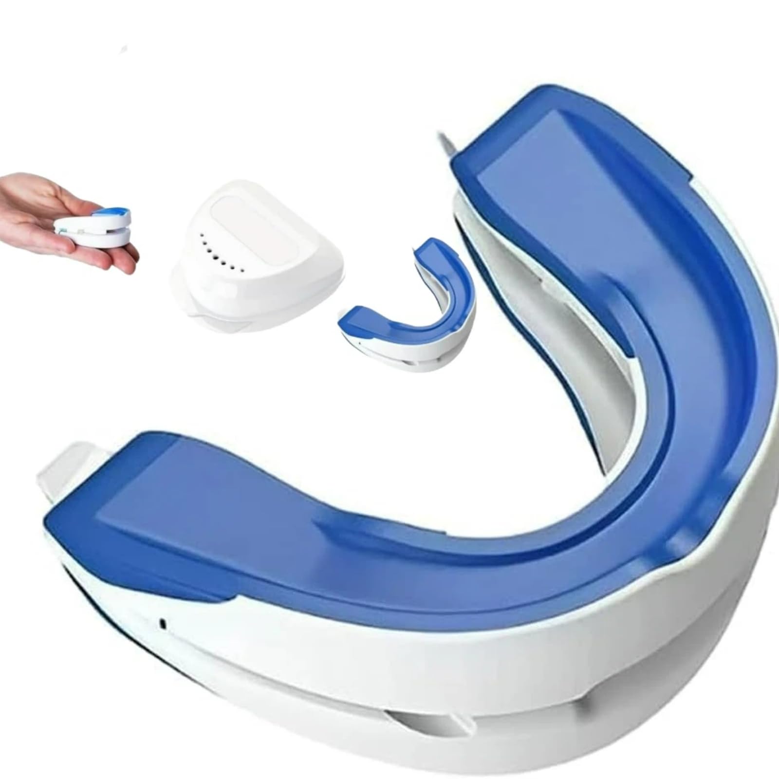 Silence dès la 1ère Nuit Dispositif anti-ronflement pour Hommes et Femmes dents améliore la respiration pendant,Compact et léger, il peut être transporté avec vous. protège-dents sportif, correcteur d