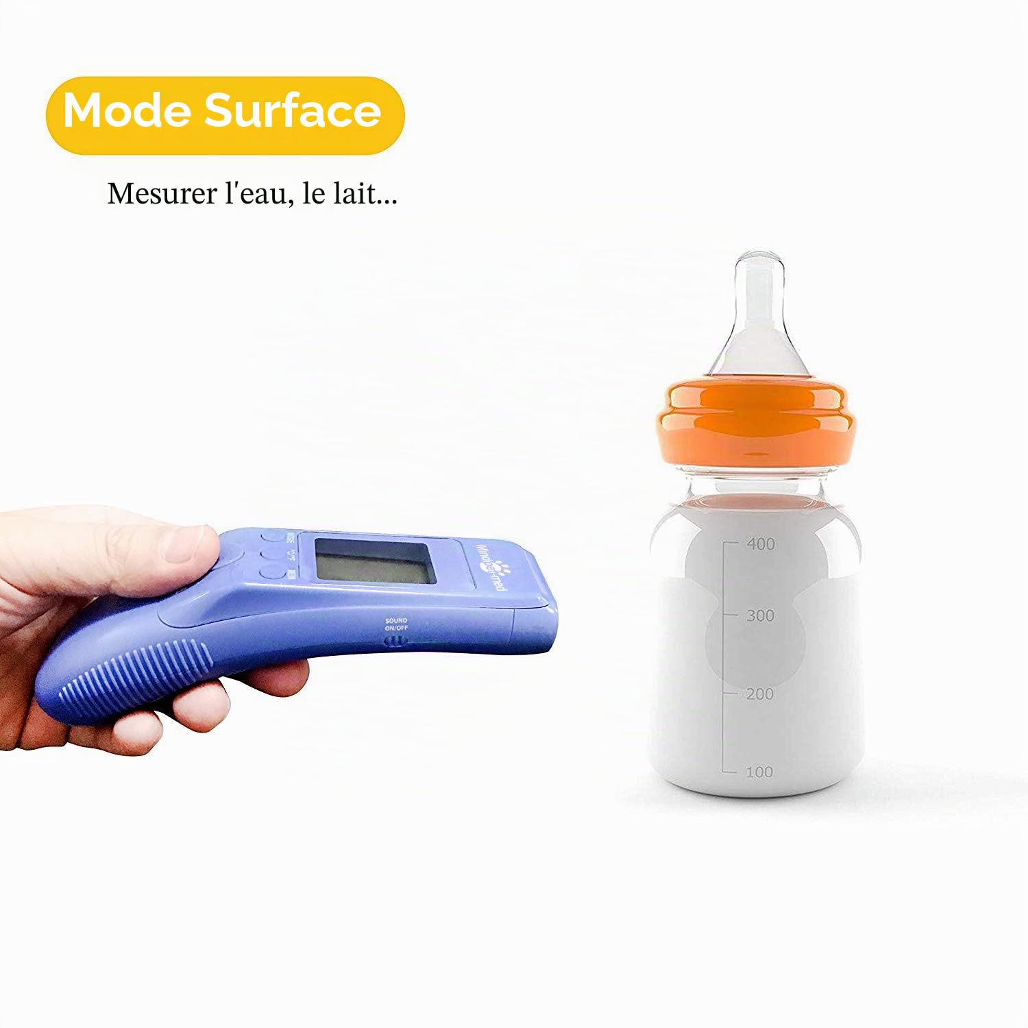 Thermomètre clinique rapide pour animaux de compagnie pour chiens, modes corporels Mesure avec précision la température des oreilles de l'animal