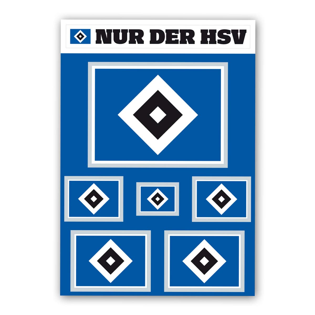 HSV Pin Raute - Offizieller Hamburger SV Anstecker Aus Metall