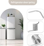 RDEXP Silver Metal Réfrigérateur Diviseur porte française Pin de ressort MHY62044106 Remplace LMX28988STP LFX28978SBP00 LFX28968SB Boîte de 2