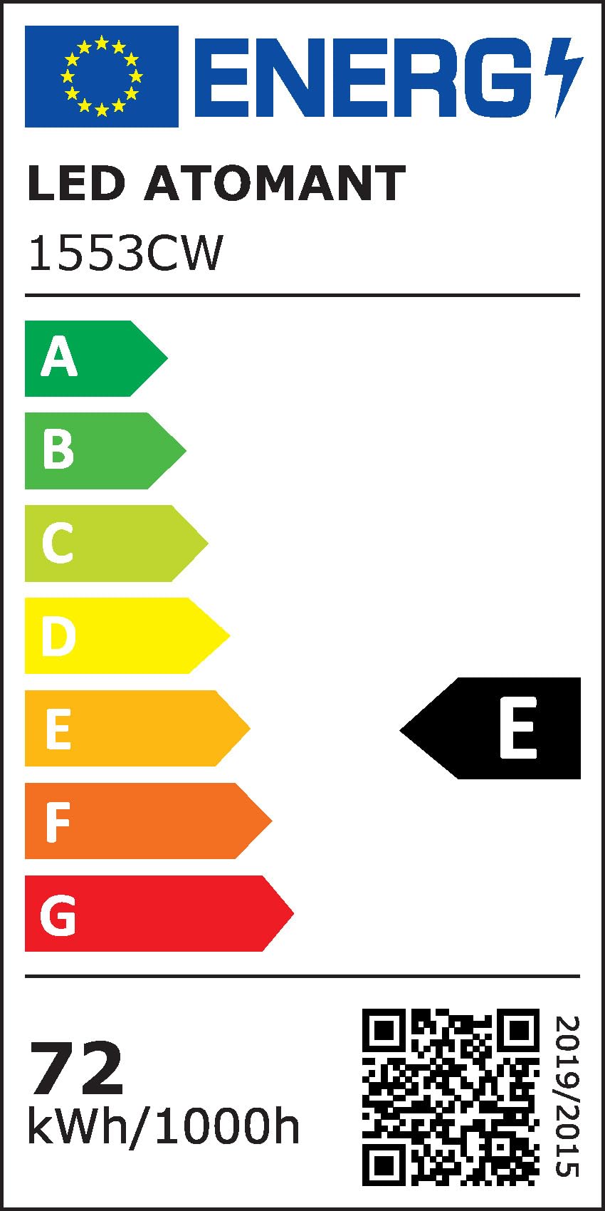 LED ATOMANT Plafoniera LED Lineare 120cm 72W Bianco Freddo 7200lm | 6500K