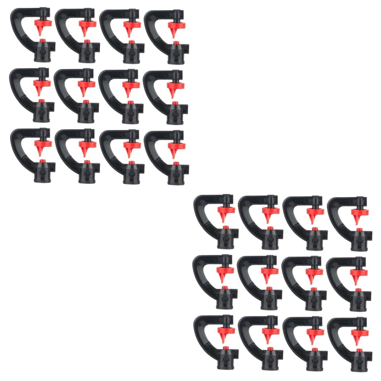 Abaodam 2sets 20 Pcs Type Rotation Sprinkler Heads Garden Irrigation System for Efficient Watering Greenhouses Nurseries and Outdoor Areas Durable Misting Nozzles 20pcs*2