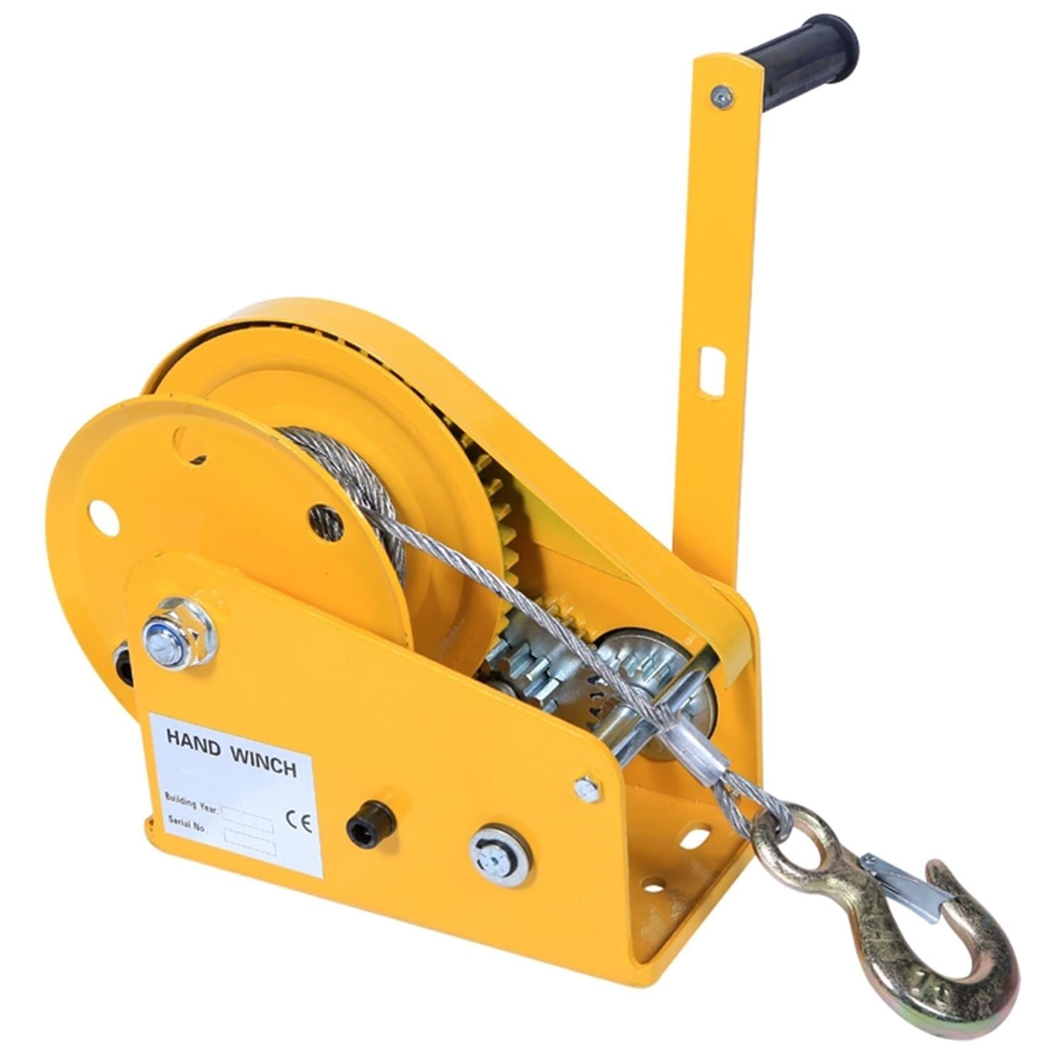 Treuil manuel anti-retour de 816,5 kg pour levage lourd sans effort