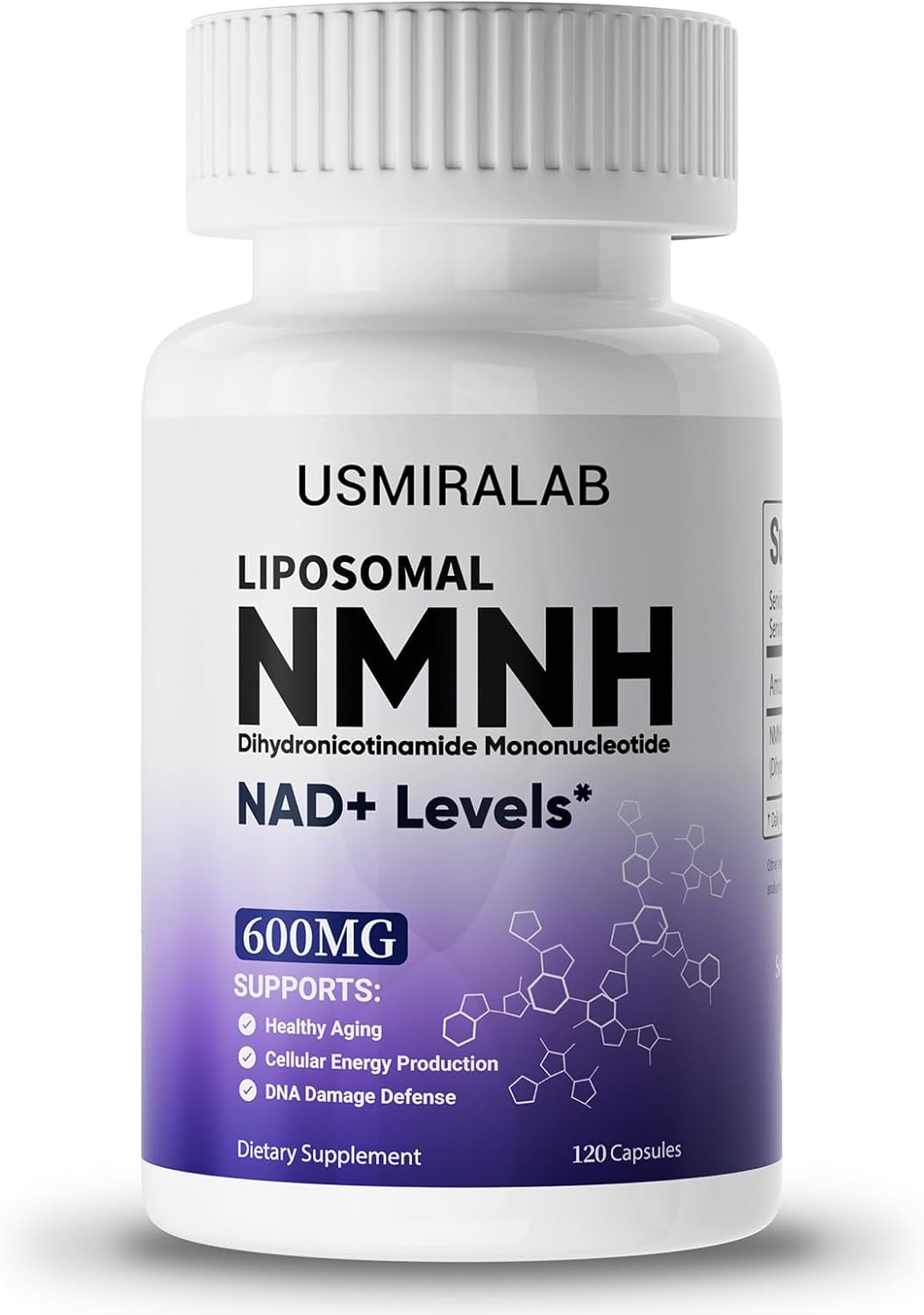Pure NMNH Supplement Capsules: More Effective Than Nicotinamide Riboside | Boost Cellular Vitality, Anti-Aging & Energy | Vegan, Non-GMO | 120 Capsules (60 Servings)