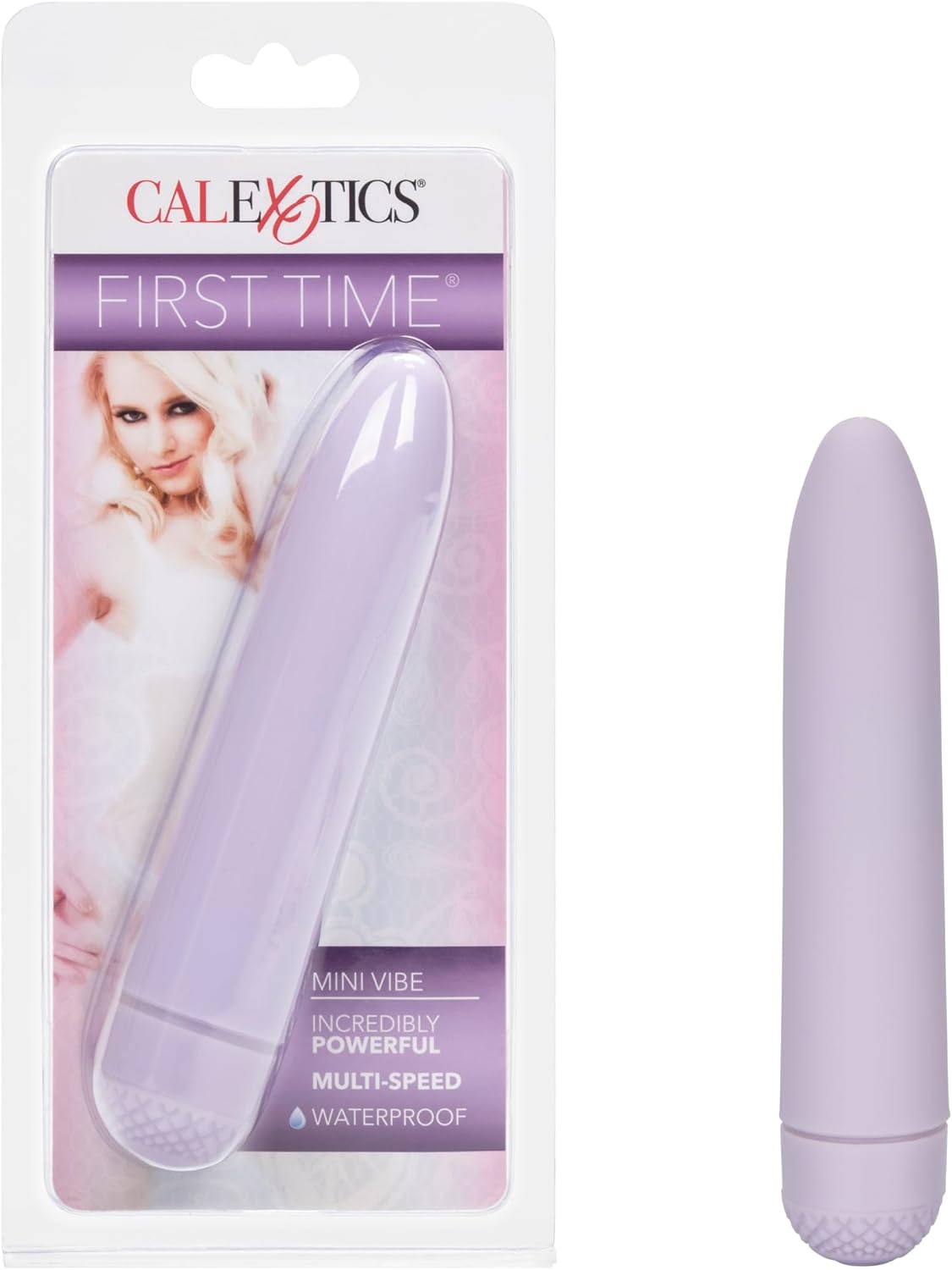 CalExotics First Time Mini Vibrator - Waterproof Sex Toys for Couples - Adult Women Vibe Massager - Pink (SE-0004-04-2)