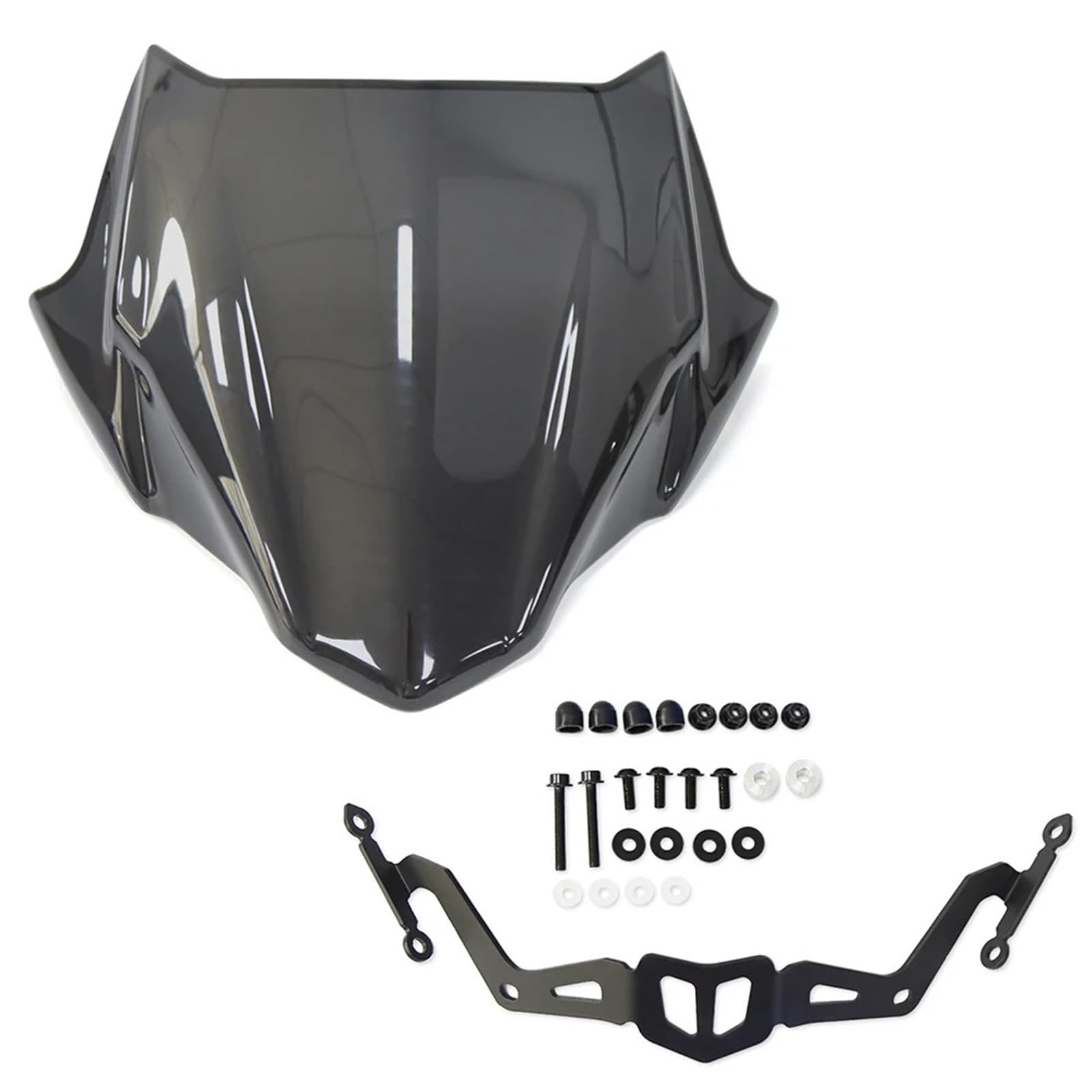 Przednia szyba motocyklowa Pasuje do motocykla YAMAHA MT-03 MT-25 MT03 MT25 2020-2025, osłona przedniej szyby, deflektor(Dark gray)