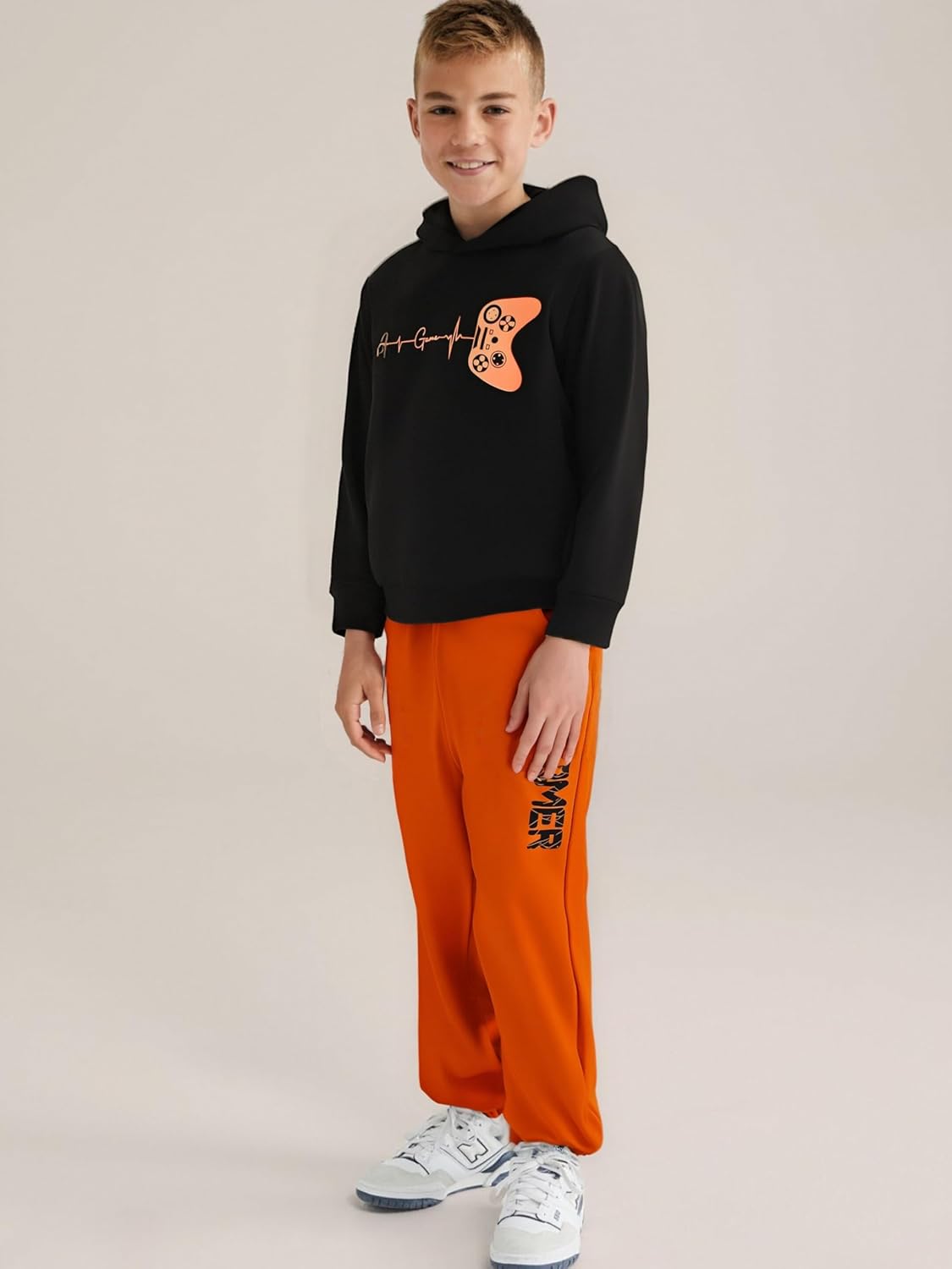 Boys Sweatsuit Graphic Printed Hoodie Sweatshirt and Jogger Pant Sets Sizes 5-12 - Image 4