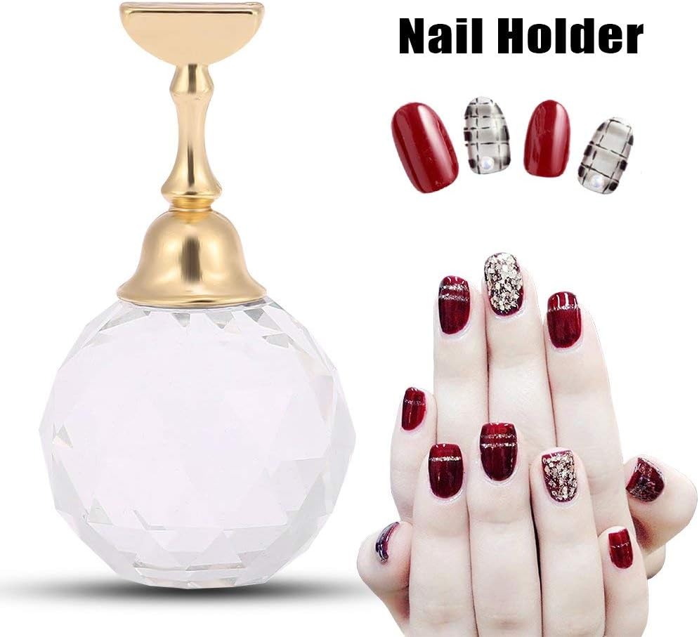 Nail Tips Stand Holder, Magnetic Nail Tip Practice Stand Nail Tips Stand Nail Art Equipment Stand Salon Diy Manicure For Nail Art Equipment 4 Types Practice (Type2)