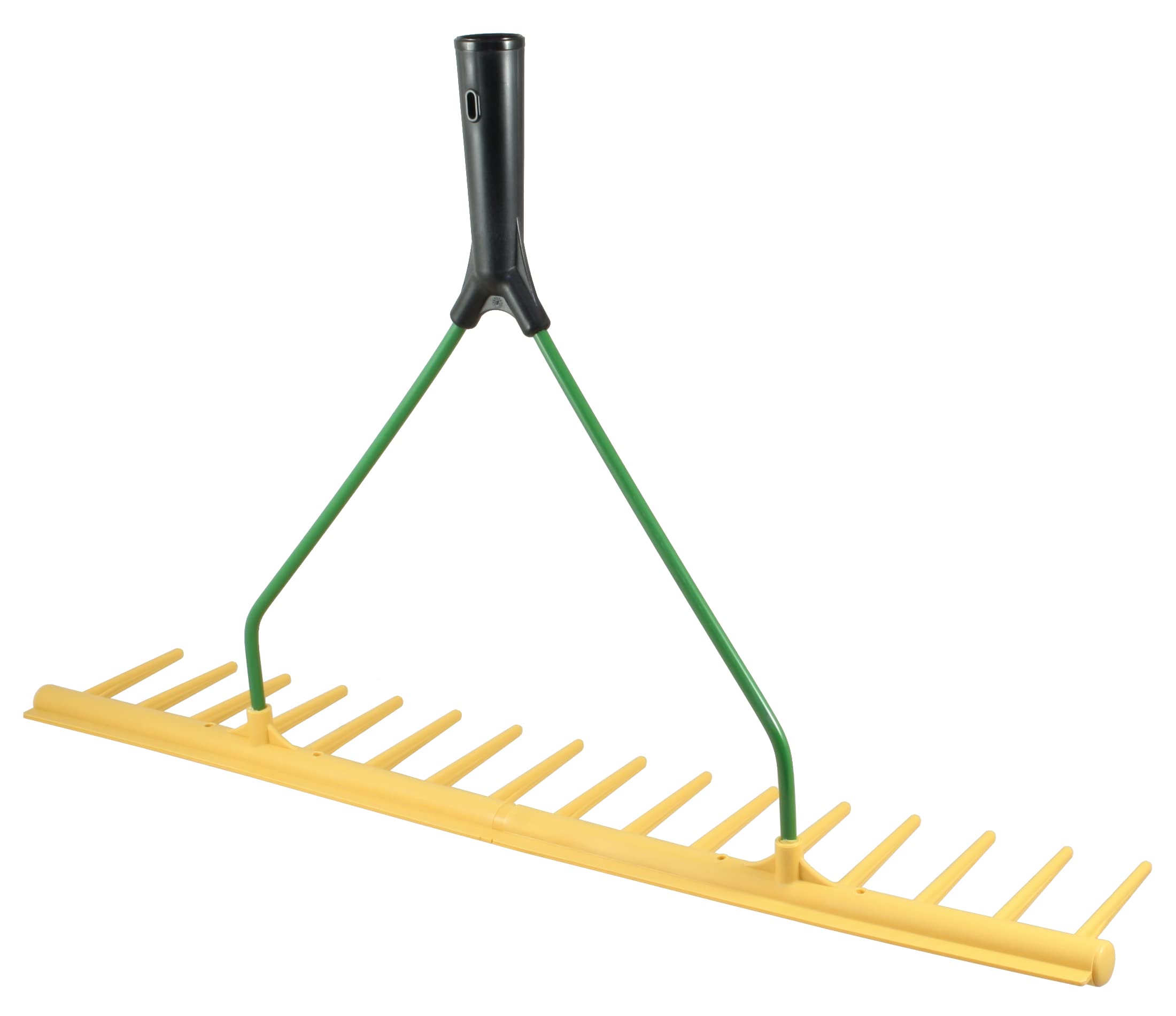 Profi Heurechen 65cm Spar Set - Rasenrechen mit Egalisierkante - Robuster Rechen für den Garten - Vielseitig einsetzbar als Laubrechen, Gartenrechen oder Laubbesen - 2 Stück