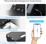 Car Refrigerator for Tesla Model Y 2019~2026, 35QT(33L) Car Fridge 12V Refrigerator for Tesla Model Y Juniper, Portable Freezer Cooler -8℉~50℉ APP Control