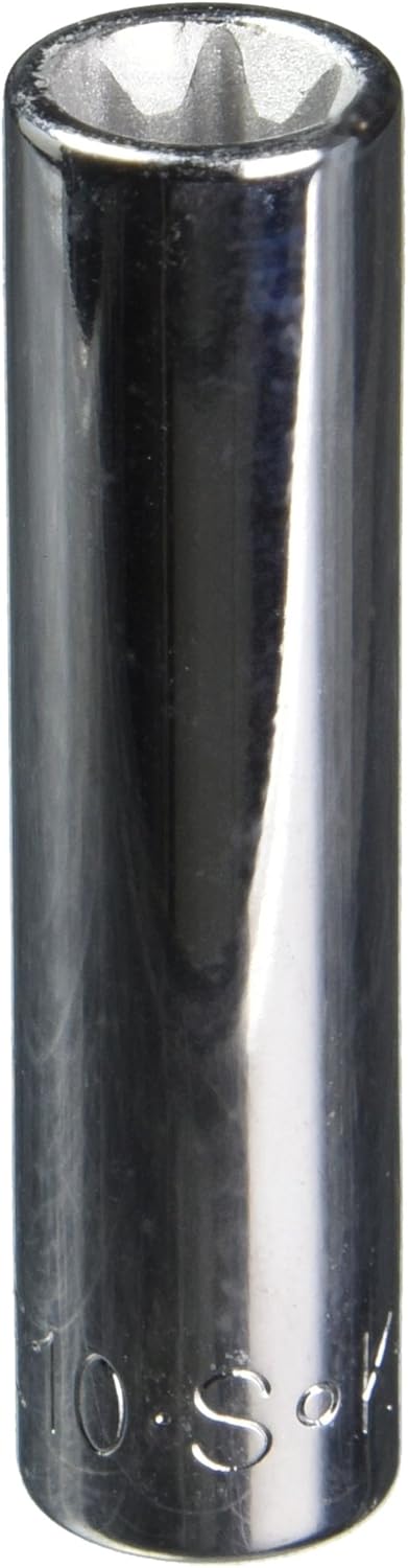 SK Hand Tool 44960 1/4-Inch Drive Deep Female Torx Socket, 10mm
