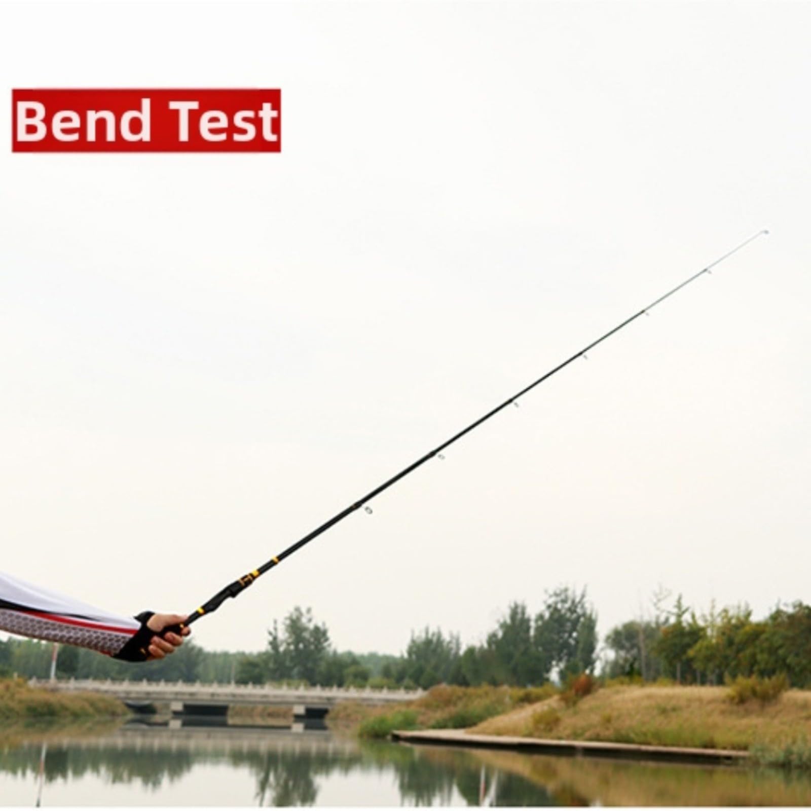 Teleskop-Angelrute, 1,8 m, 2,1 m, 2,4 m, Kohlefaser-Stange mit Metallführungen, leicht, tragbar, Reiseausrüstung für Süß- und Salzwasser-Angler, Schwarz