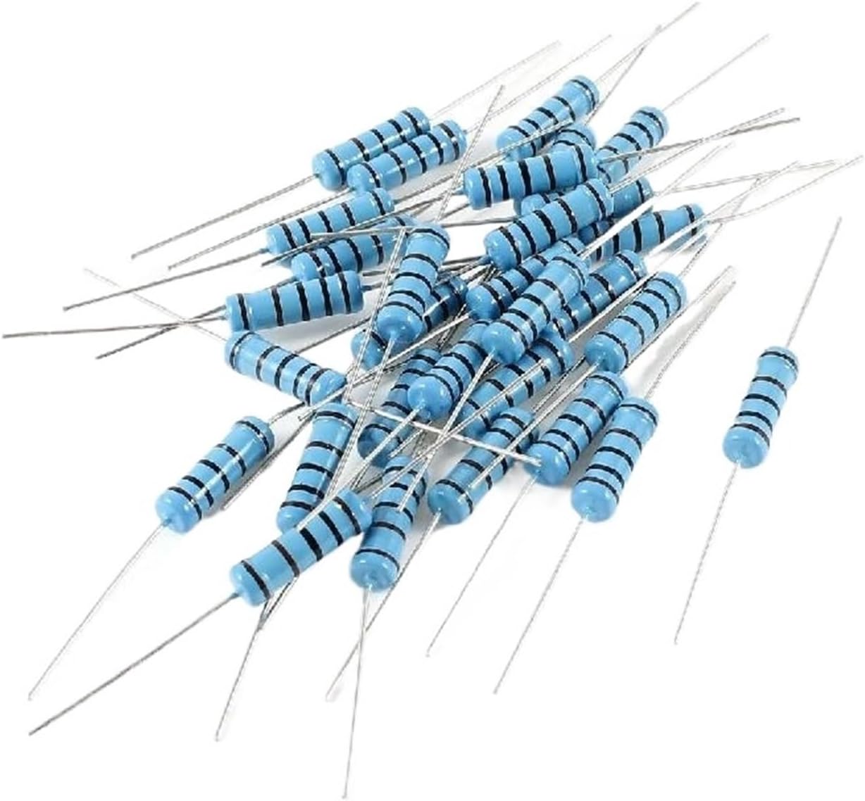 10 PCS 2W Metal Film Resistor 1% 200R-620R Ohm (Size : 470 R)