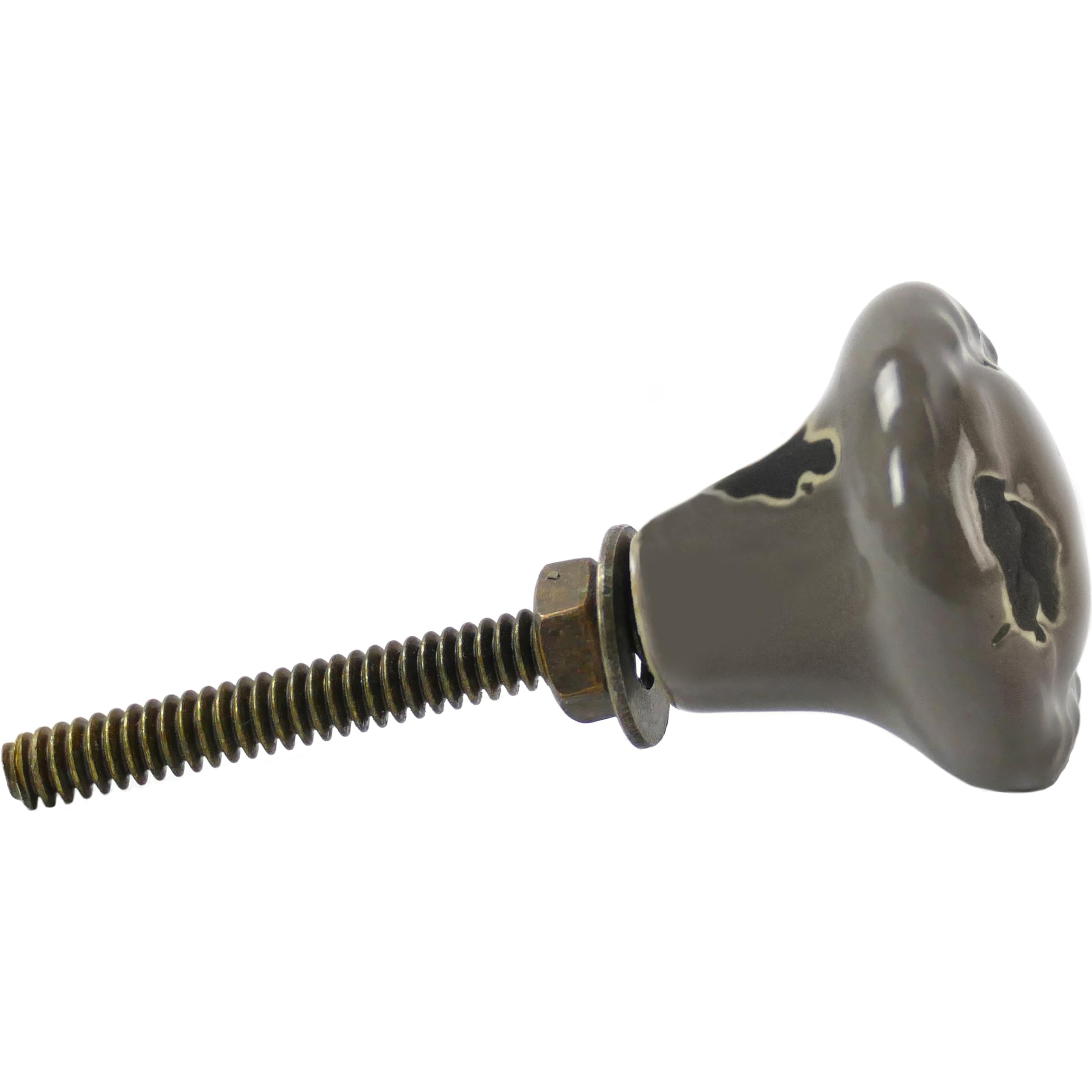 Pomello Per Mobili In Metallo Stile Shabby Chic - Bottoncino Vintage 3cm Diametro Per Cassetti E Armadi - Foto 3