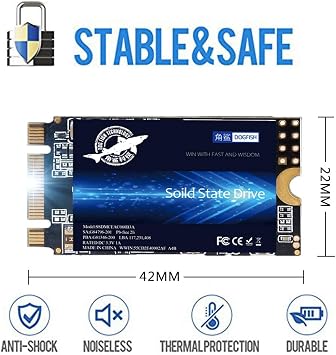 Dogfish SSD SATA M.2 2242 64GB Ngff Internal Solid State Drive
