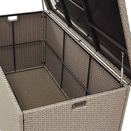 Beliani Praktische Auflagenbox Rattan 290 L 155 x 75 cm Taupe Modena – Bild 6
