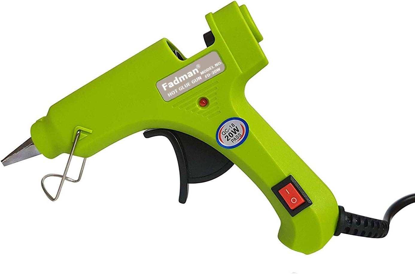 Electric 20W Green Mini Hot Melt Glue Gun Hot Melt Glue Stick Standard Temperature Corded Glue Gun (7 mm)