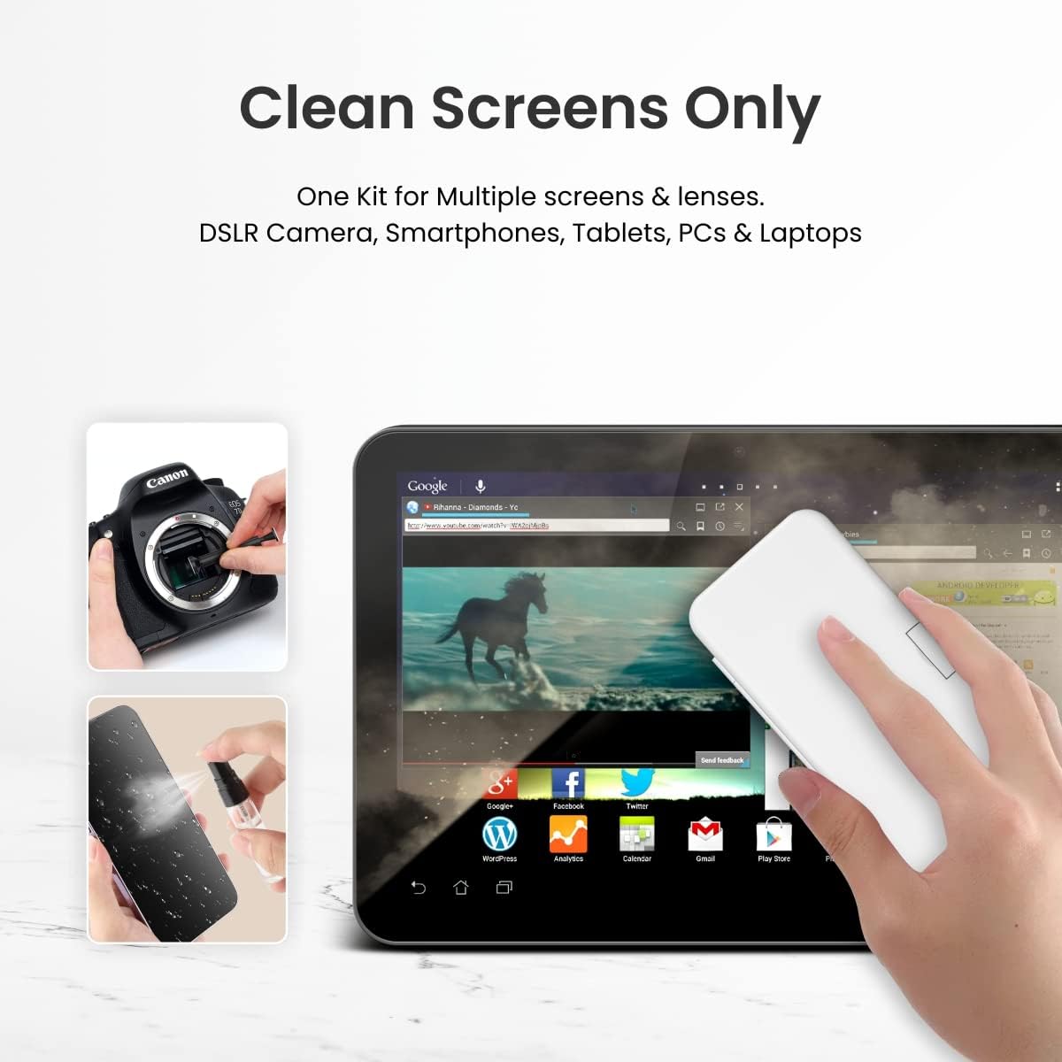 Sixfire 18 in 1 Gadget Cleaner Kit for Smartphones Tablets Mobiles Computer - Laptop Cleaning Kit for Screen Keyboard Electronic Gadget Cleaner 1