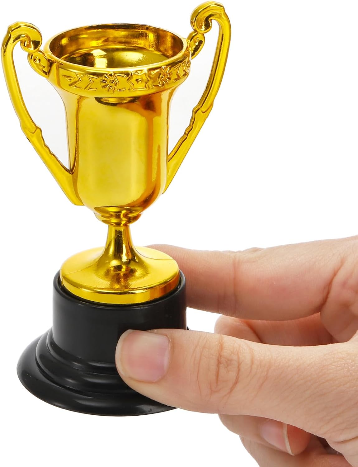 Nicunom 50 Pack Mini Trophies for Awards, Plastic Gold Award Trophy Cups for Kids Participation Trophy Cup Bulk for Party Favor, Reward, Prop, Sport, Tournament, Competition, Winning Prize, 3.4 in