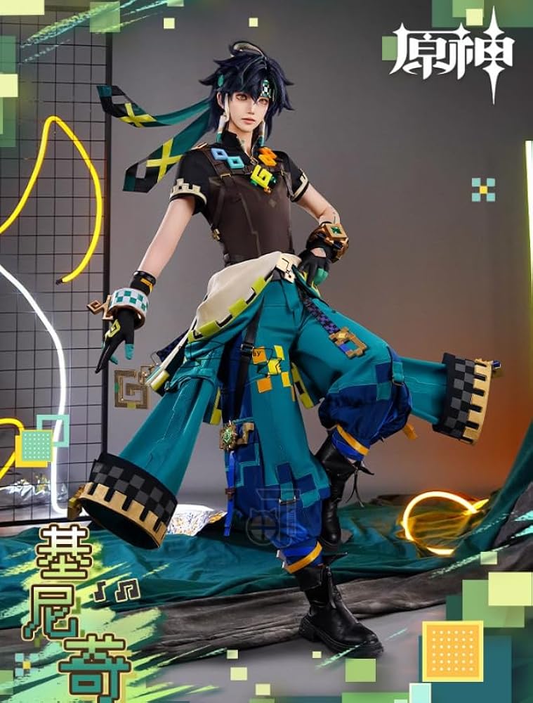 Amazon.co.jp: [TONGSHI] 原神 キィニチ コスプレ衣装 + ウィッグ + 靴