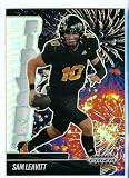 SAM LEAVITT 2025 Panini Prizm Black Fireworks #3 SILVER PRIZM PARALLEL Rookie Card RC Football LSU Tigers