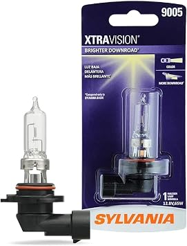 SYLVANIA - 9005 XtraVision - High Performance Halogen Headlight Bulb, High Beam, Low Beam and Fog Replacement Bulb Contains 1 Bulb