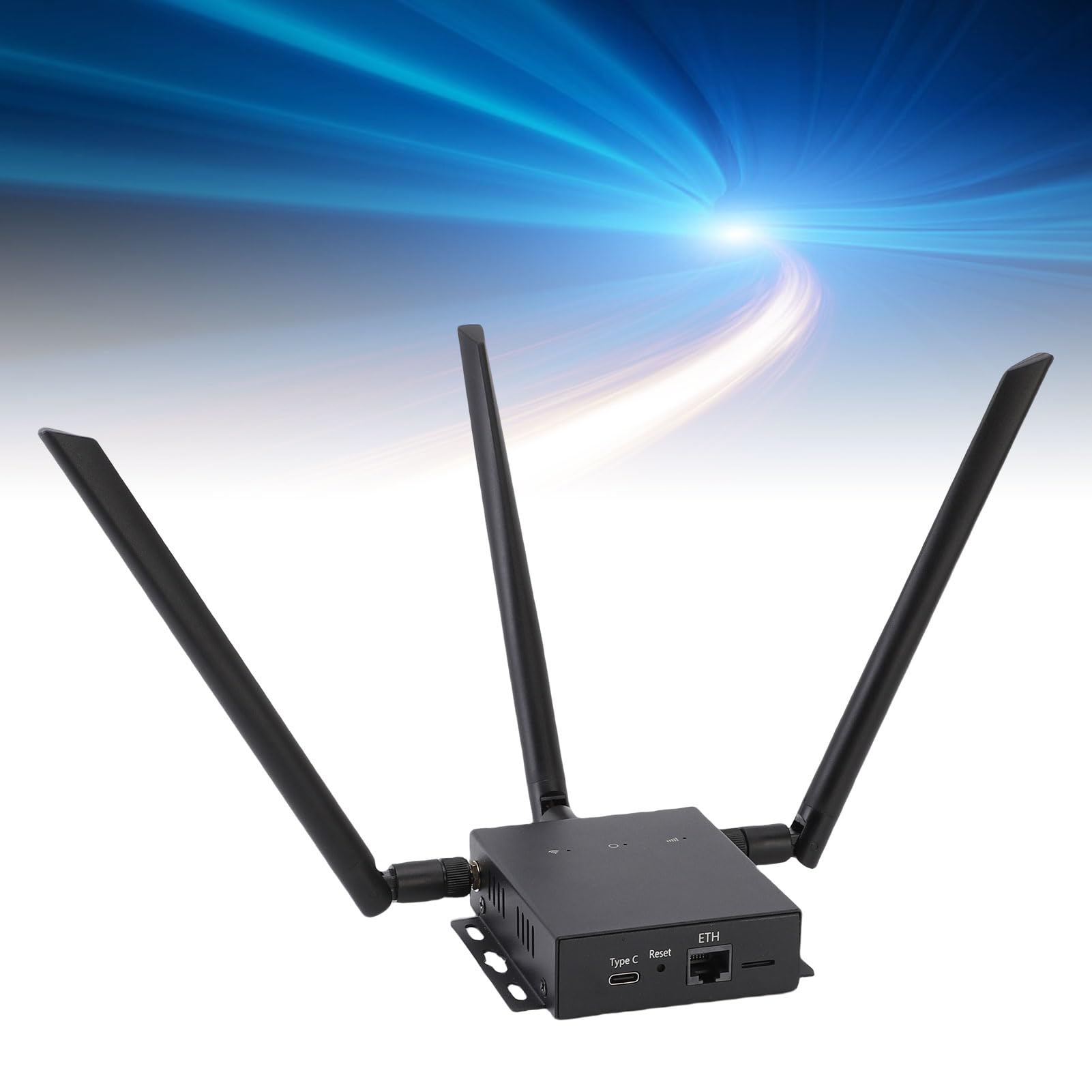 CHICIRIS Router WiFi 6 Hotspot Mobile 4G LTE Ad Alta velocità per Casa e Ufficio in Lega di Alluminio con 3 Antenne