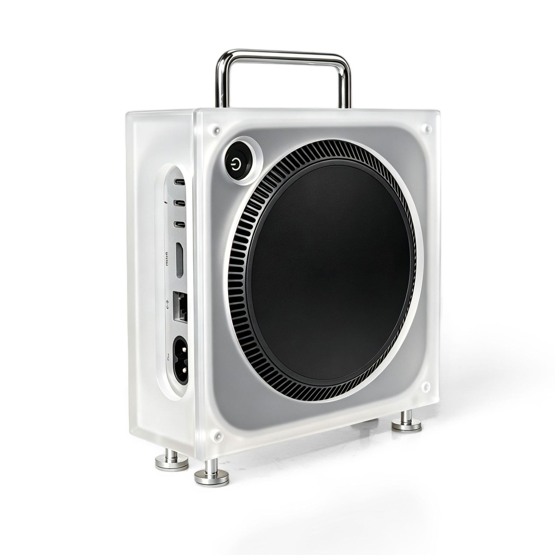 Acryl-Schutzhülle für Mac Mini M4, Anti-Kratzer, Staubdicht, Schutzhülle, magnetische Seitenwand für PC Mini M4 Pro/M4