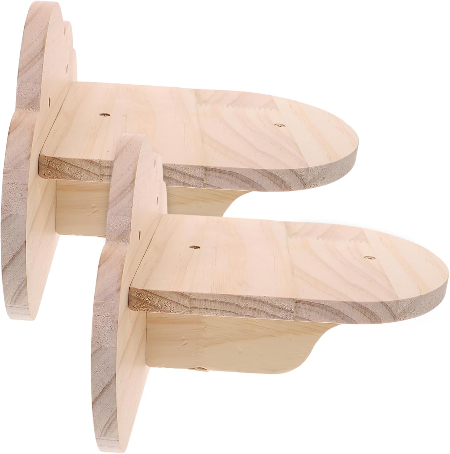 Sosoport 2pcs Cat Ramps Steps for Indoor Cats Wall-Mounted Cloud Ledge Climbing Shelves Furniture