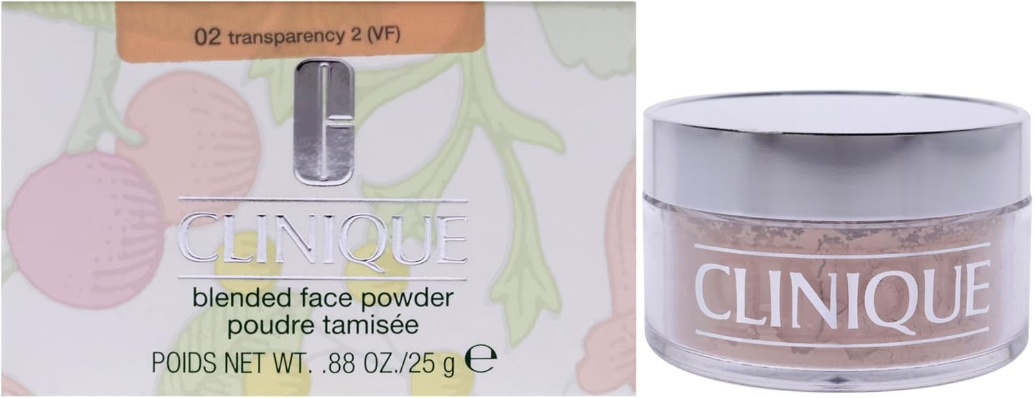 Clinique Blended Face Powder 02 Transparency For Women 0.88 oz Powder Amazon.co.uk Beauty