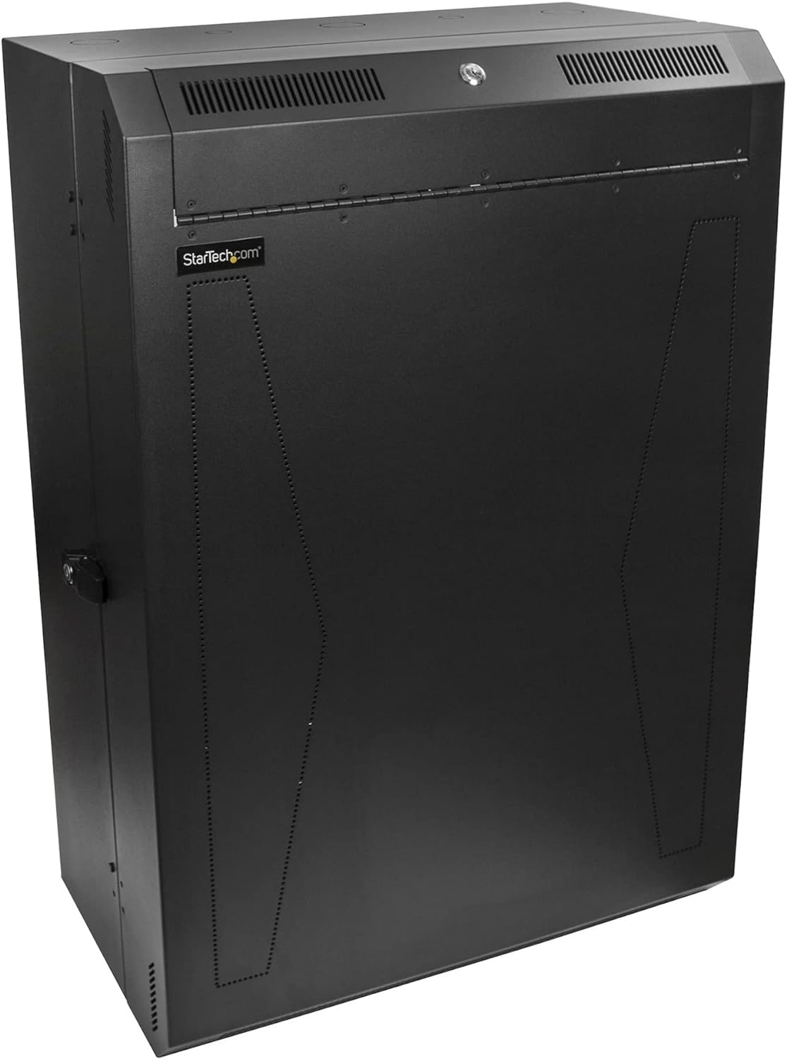 StarTech.com 8U 19" Vertical Wall Mount Server Rack Cabinet - Low Profile (15") - 30" Deep Locking Network Enclosure w/2U for Switch Patch Panel Router Mounting IT/Data Cabinet Assembled (RK830WALVS)