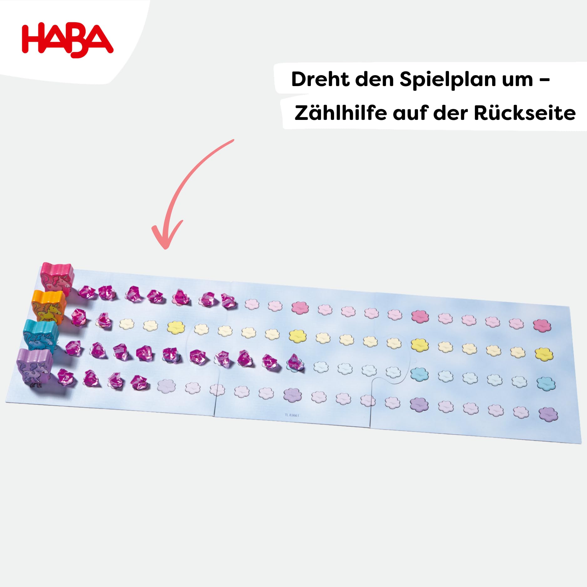 Haba Einhorn Glitzerglück Gra Planszowa, Wielokolorowy, Od 3 lat