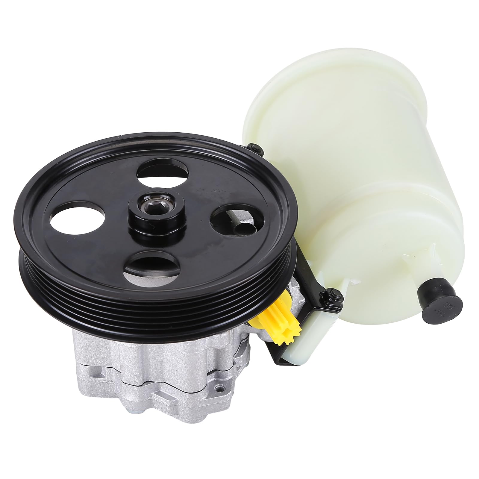 55398903AD Premium Power Steering Pump w/Pulley & Reservoir Fits for 2009-2010 for Dodge Ram 1500 V6 3.7L V8 4.7L V8 5.7L Replace 20-1013, 201013,