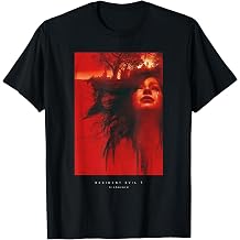 Capcom Women's Adult RESIDENT EVIL 7 biohazard Black Solid Casual Club Collar Crew Neck Short Sleeve Cotton Classic Fit T-Shirt - Size S