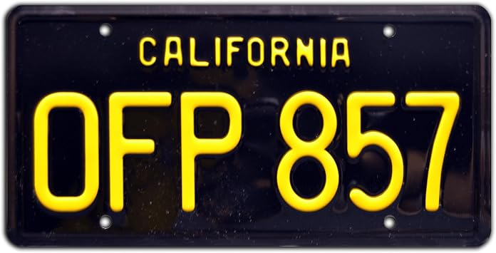 Celebrity Machines | Herbie The Love Bug | OFP 857 | Vanity Plate, Stamped Aluminum, Metal Decorative Tag, Corrosion Resistant, Quality Novelty Sign, Wall Decoration, Wall Hanging