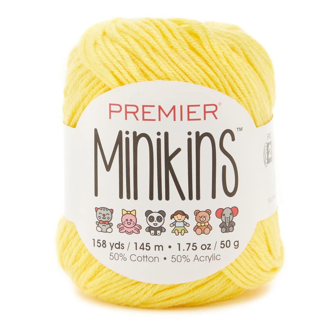 Premier Minikins Yarn Banana evita deformaciones en tus amigurumis de ganchillo