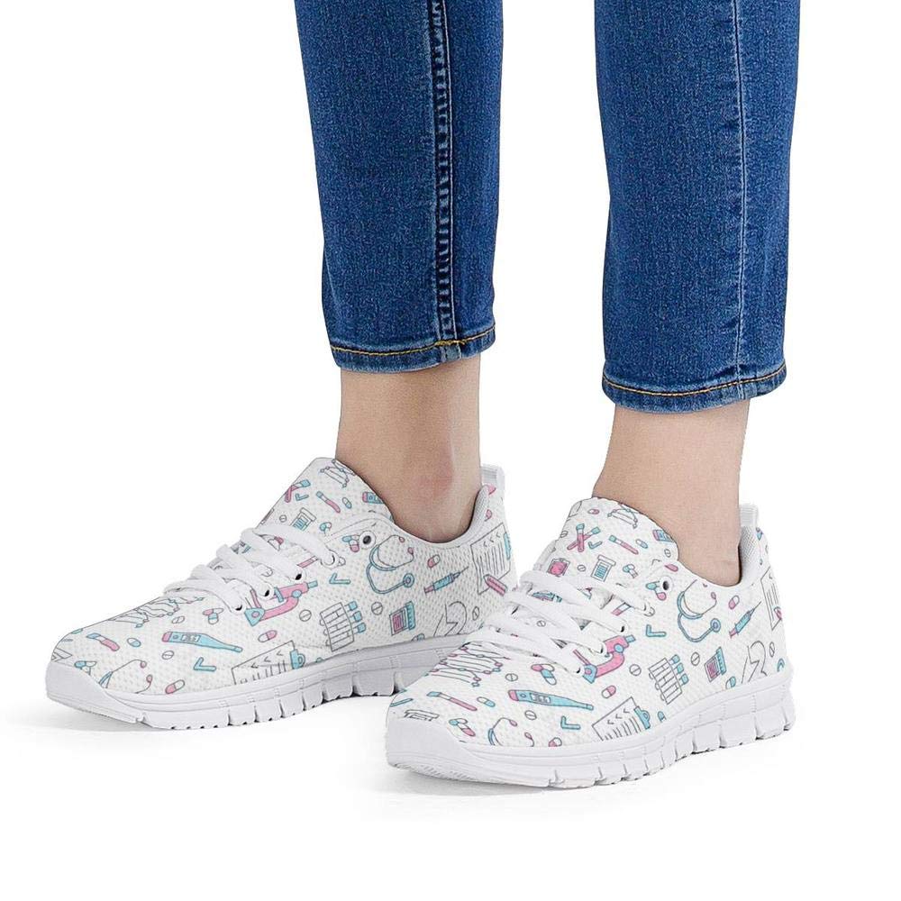 HUGS IDEA Tenis deportivos para mujer, para gimnasio, para ciclismo, al aire libre, tenis, correr, ultraligeros