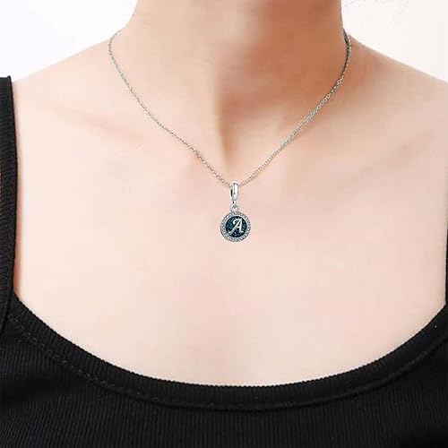 Miniatura 8 de TGLS Spakling - Abalorio colgante con letra inicial de letra de la A a la Z, con nombre mayúscula para abalorios, pulseras, collares, regalos de