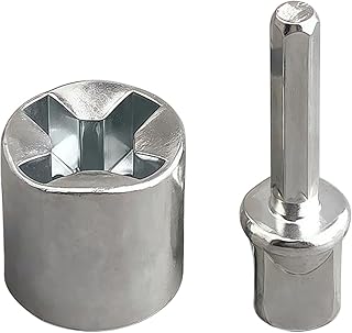 トレーラージャック ドリル アダプター - ユニバーサルスチール防錆アタッチメント | トレーラージャック ドリルビット アクセサリー 付属品 工具 - RV キャンピングカー ボート フロア トラック カーゴ モアー 牽引 アウトドア ガレージ 用 対応 可能