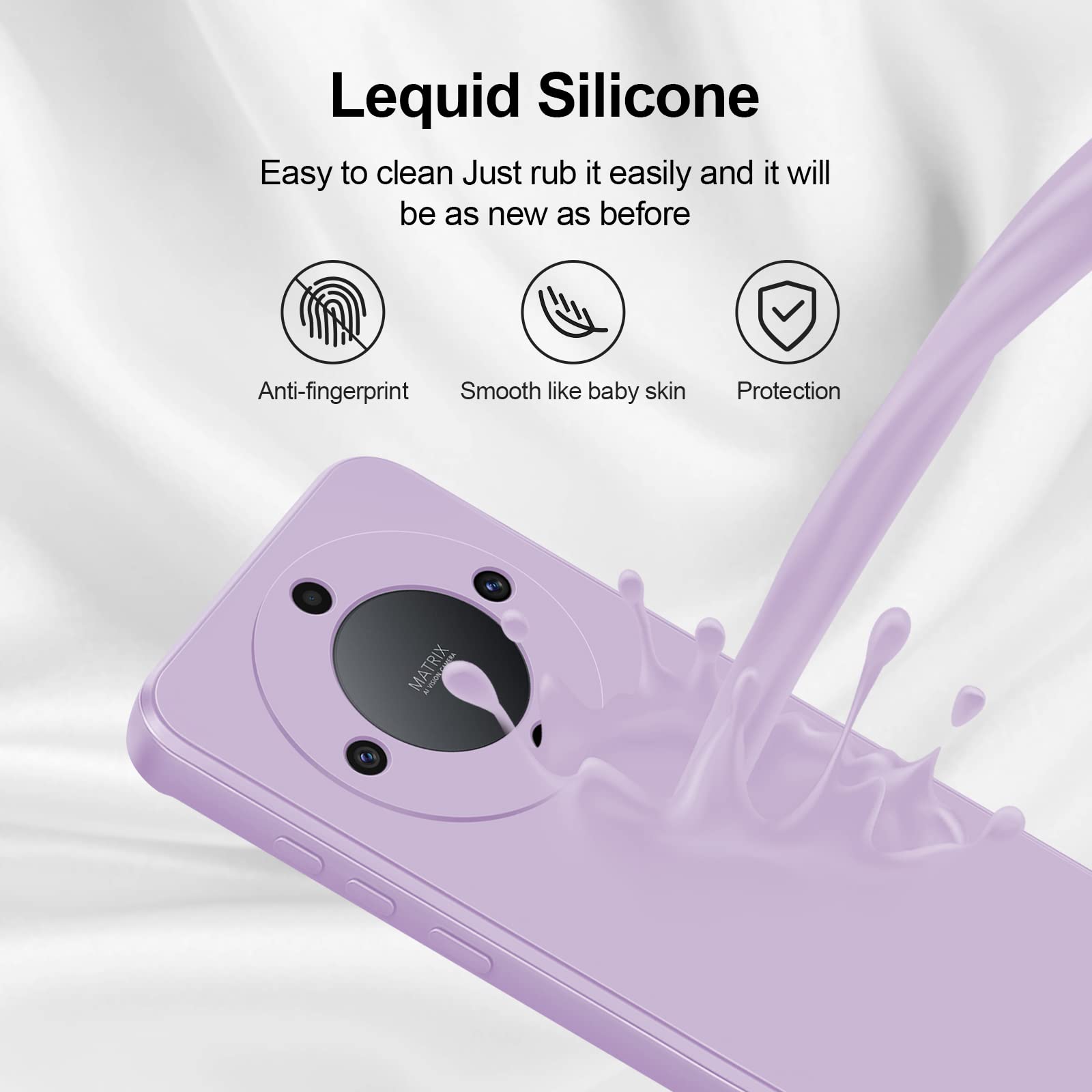 GiiYoon Case Compatible with Honor Magic 5 Lite, Silky-Soft Touch Full-Body Protective Phone Silicone Case - Image 4