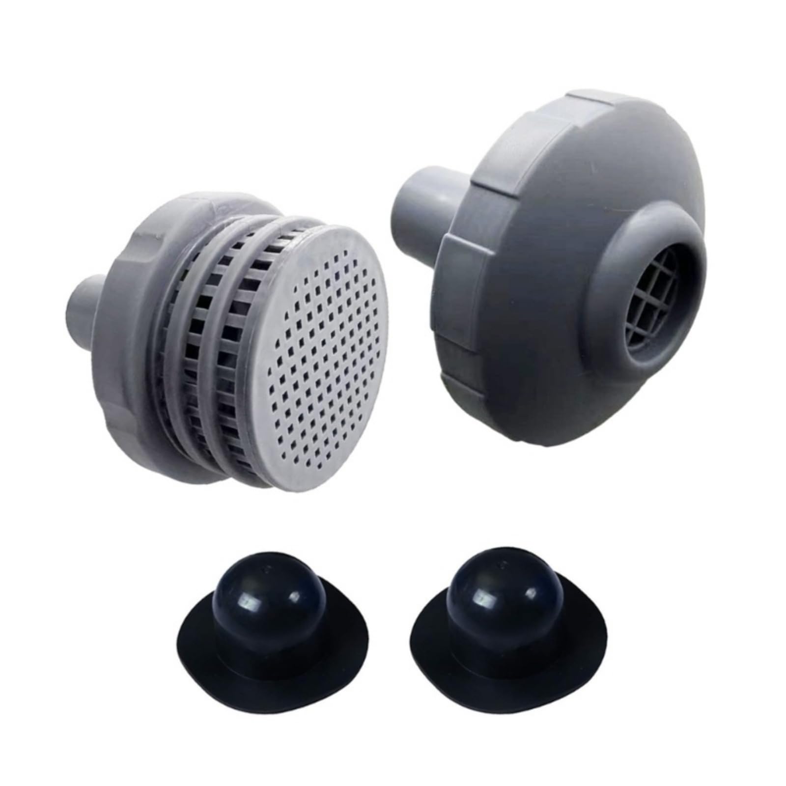 Filter Inlet Nozzle Hose Adapter Connector with Hole Plug, Replacement Parts 11070 11072 12364 for Intex Above Ground Pool, Fits 25022E 1500 2500 4000 Pool Filter Pump Accessories