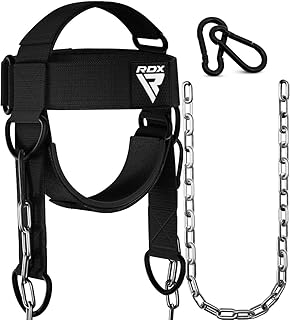RDX Neck Harness Weight Lifting Training, Head Harness Exerciser, 4MM Padded Neck Builder, 90CM