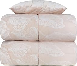 Vionara Home Winter Quilt in Jacquard Velvet, Double 260 x 270 cm, Soft and Cuddly Duvet, 350 g/m² Filling, Matching Pillow Included, Made in Italy (Gemma - Cream)
