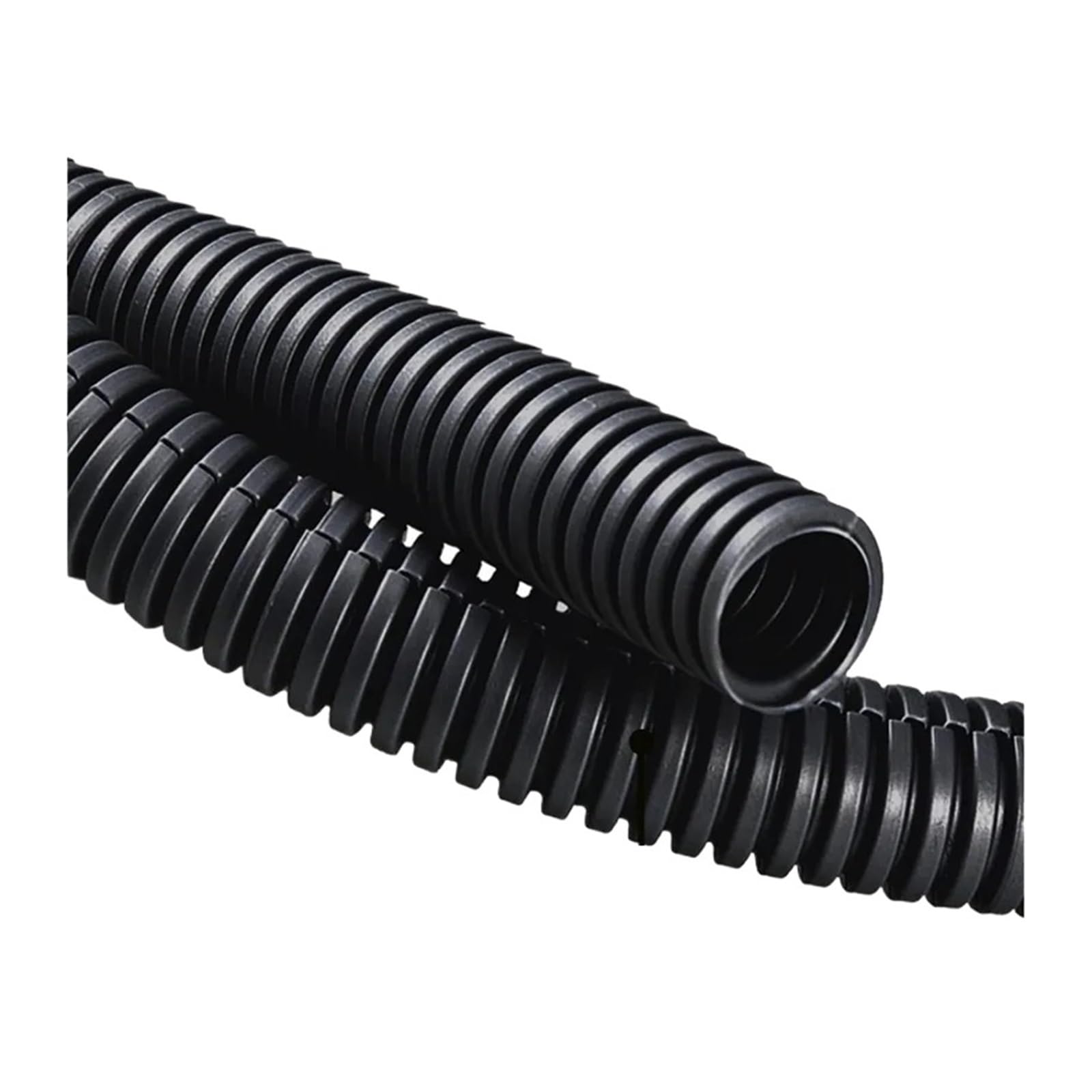 Tubo corrugado, Conducto de cable corrugado dividido negro varios tamaños(Close,16X13MM-3METER)